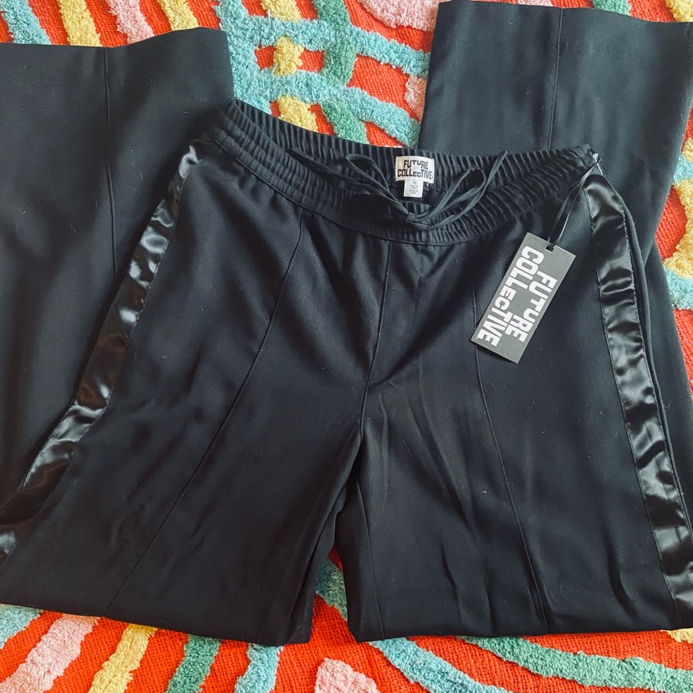 Future Collective Women's Black Trousers NWT Medium